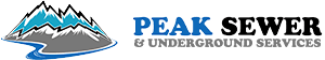 Peak Sewer & Underground Services official logo with transparent background